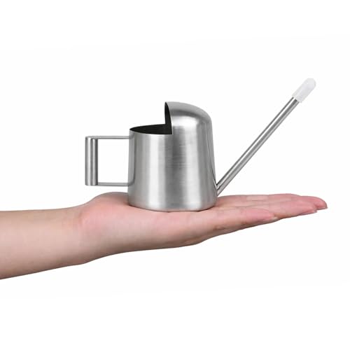 Mini Watering Can for Succulents & Bonsai Tiny Stainless Steel Indoor Plant Watering Can with Long Spout for Small Desk Plants, 11oz/300ml - view 3