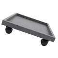Resin Plant Pot Tray with Wheels, Indoor Outdoor Planter Base Holder