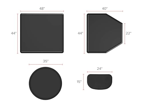 All-Purpose Mat - Multi-Use Mat for Everyday Living - 15" x 24" - Universal - Black - view 3