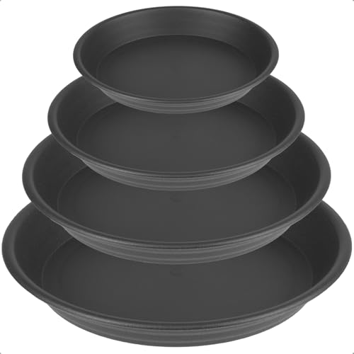 8 Pcs Plastic Plant Saucer Drip Tray Plant Water Catcher Tray Assorted Size