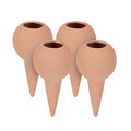 Clay Watering Spikes, Set of 4, Stakes for 1.5 L Plastic Bottles