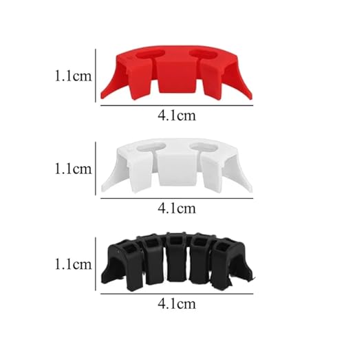 50pcs Plant Benders Trainer Plastic Support Pile Frame Plant Growth Manipulation Tutors Flower Vine Branches Support Clamps(Red) - view 7