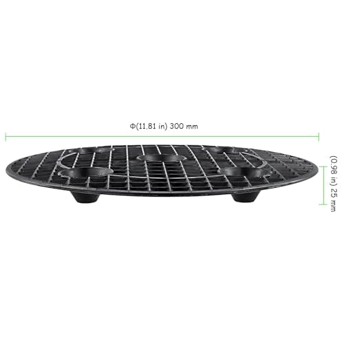 20 PCS 12 Inch Black Plant Level Pot Elevator, Plastic Plant Risers, Round Flower Pot Holder for Indoor Outdoor Gardens Patios Balconies Windowsill - view 2