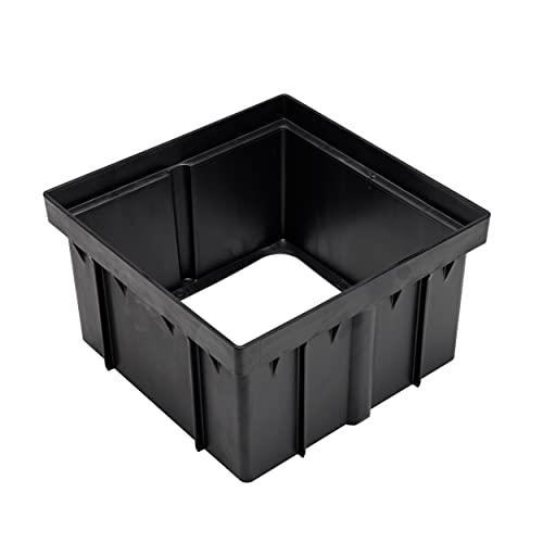 12-Inch Square Catch Basin Drain Filter with Catch Basin Riser, Black - view 5