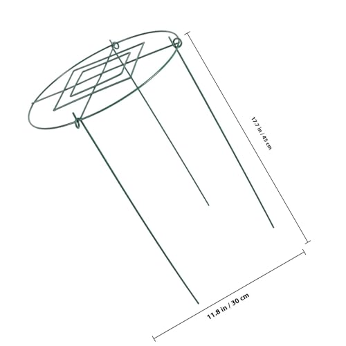 Metal Plant Trellis Support Rack Green Garden Frame for Climbing Vines - view 2