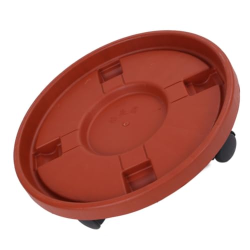 Rolling Planter Tray with Wheels, PP Plant Stand for Heavy Pots
