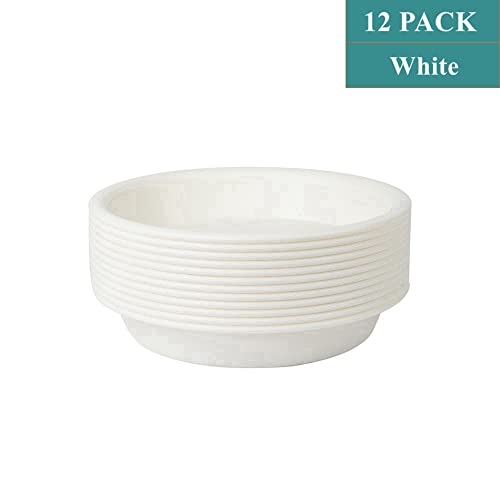 12 Pack 4.55 Inch White Plastic Round Plant Pot Saucer - view 6