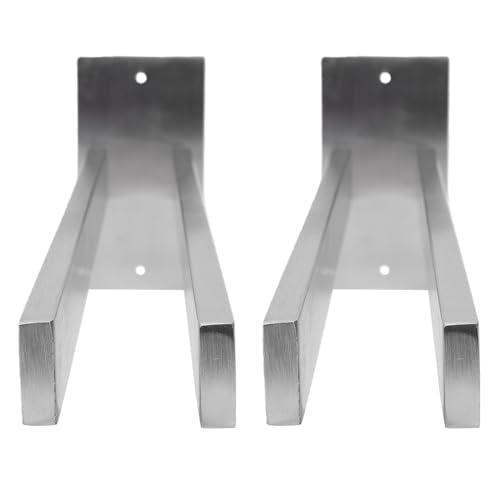 Other Gardening Supplies Rack Stainless Steel Garage Tool Organizer Shelf Brackets High Load Bearing Large Capacity Broom Mop Hanger Wall Hook for Home 15.75x2.76x5.12in 2 Pcs (Silver) - view 4