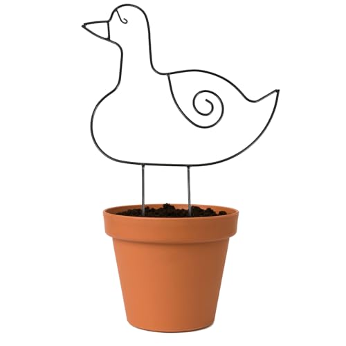 Goose Shaped Iron Rack Climbing Frame Garden Plant Support Trellis Outdoor Metal Animal Shaped Rack for Patio Lawn Gardening Supplies - view 7