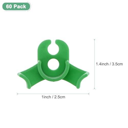 60-Pack Plant Bender, 1.4x1 Inch 90 Degree Adjustable Plant Training Clips Plant Stem Low Stress Plant Branch Trainer Clips for Plant Gardening/Flowers/Climbing Plants[Green] - view 3