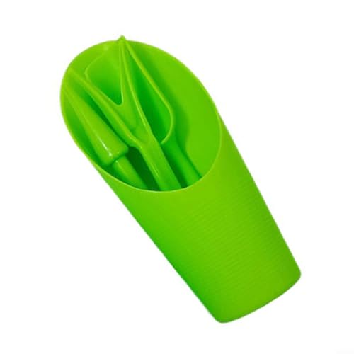 Garden Tool Set 4 Piece Plastic Transplanter Kit with Spoon Shovel Fork for Succulent Planting Nursery Greenhouse Migration Fleshy Plants(Green) - view 2