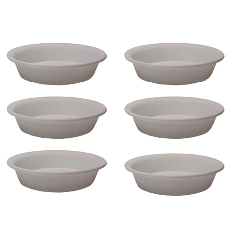 6 Pack 2.5 inch Plant Saucers Flower Pot Trays, Plastic Planter Drip Tray