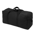 Canvas Tanker Style Tool Bag - Heavy-Duty Multipurpose Gear Carrier for Mechanics, Plumbers, Electricians, Athletes, Black