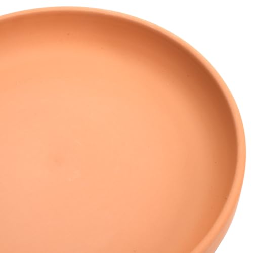 4 Pack Terracotta Pot Saucer, 9 Inch Large Round Terra Cotta Plant Saucers for 8 Inch 8.5 Inch 9 Inch Flower Pot with Drainage Hole, Clay Drip Tray Planter Water Tray for Indoor Outdoor Plants - view 4