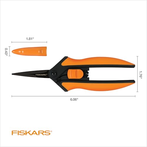 6" Non-Stick Pruning Snips, Resin-Resistant Garden Scissors - view 6