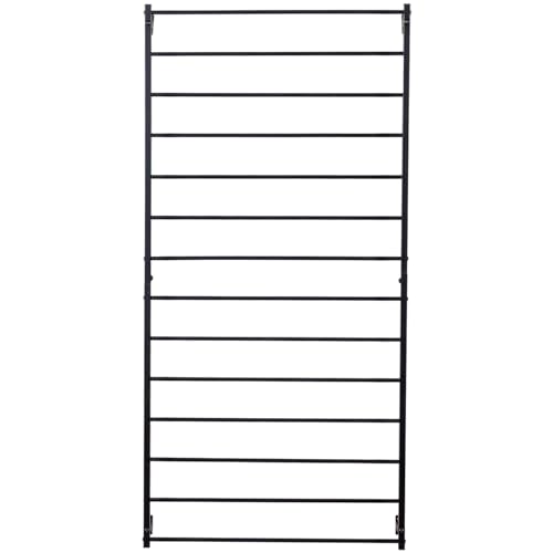 Matte Black Metal Garden Trellis Wall Mounted Plant Support - view 7