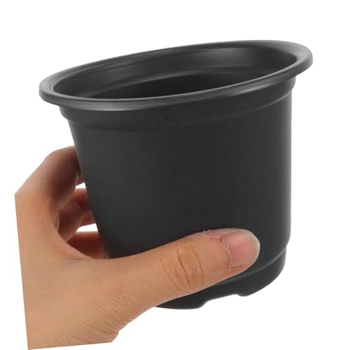 30pcs Black Medium Strawberry Nursery Pots Plant Nutrient Containers 100mm Diameter Plastic Seedling Containers for Indoor and Outdoor Succulent Propagation - view 4