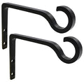 6inch Al-Alloy Hanging Plant Bracket Black 2 Pack