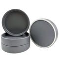 Ceramic Plant Saucer 4 Pack, 4.5 Inch Gray, Fits 4 Inch Pot Bases, Heavy Duty Glazed Drip Tray Catches Water for Indoor Outdoor Potted Plants