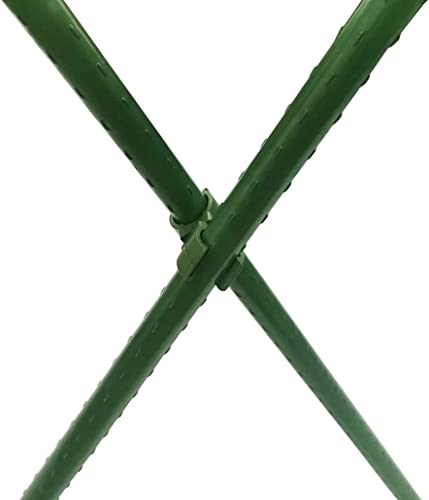 100X Plant Trellis Cane Connector, Climbing Rattan Stent Accessories Plant Connector Stake Clip for Garden Orchard Tomato Cage 11mm (7/16 inch) - view 3