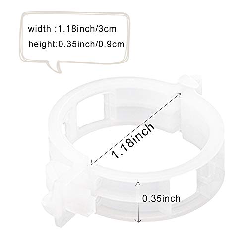 300 PCS Plant Support Garden Clips,Tomato Vine Clips,Durable Crop Clips in White for Flower Vine Twine Tomato Orchid to Grow Upright and Healthier - view 2