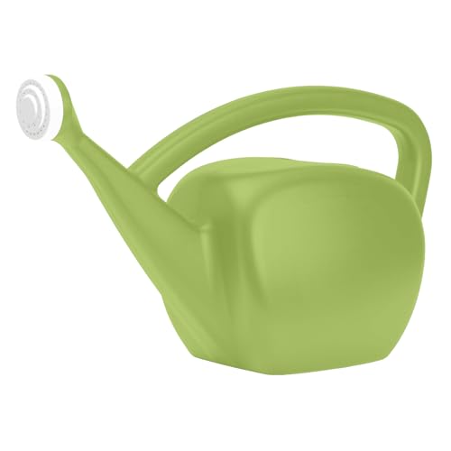 2 Gallon Watering Can Outdoor, Made in USA, Large Fill Hole & Long Spout & Handle for Ease of Use, Removable Nozzle, Outdoor & Indoor Use, Green