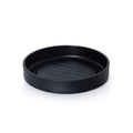 8" Heavy-Duty Plastic Plant Saucer, Black, 21-B-8-1