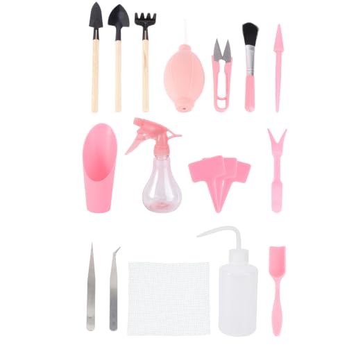 Mini Succulent Planting Tools Set Iron Wood Plastic Kit