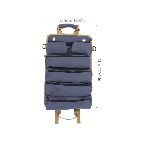 Canvas Tool Organizer Roll Bag, Contractors and Garden Tools - view 2