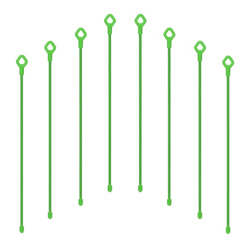 Rubber Twist Ties, 12 Inch Silicone Reusable Twist Ties Heavy Duty Bendable for Bundling Holding, 8 Pcs, Green