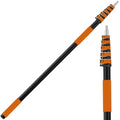 30FT Reach Telescoping Pole - 5 to 24FT Extension Pole, Portable Aluminum Telescoping Rod with Easy Flip Lock, Paint Roller Extension Poles for Paint Dusting, Window Cleaning