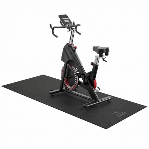 Treadmill Mat, 55"x24"/68"x24"/79"x35.5" Non-Slip Foldable Exercise Equipment Mat for Walking Pad, Weight Bench, Noise Reducing Shock Absorbing Floor Protector for Home Gym, Carpet & Hardwood Floors