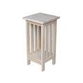 Solid Wood Mission Plant Stand, Unfinished