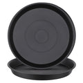 12 Inch Plant Saucer, Black Plant Plates to Catch Water, Pebble Tray for Plant Humidity, Flower Pot Saucers for Indoor and Outdoor Garden(2PCS)