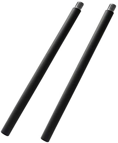 ONLY Outdoor Shepherd Hook Extension Poles, 2-Pack, Matte Black. NOT for Any Other Brand.