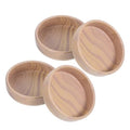 4pcs Wood Grain Furniture Floor Protectors, Self Adhesive Pads