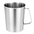 304 Stainless Steel Measuring Cup 64 OZ with OZ/ML Graduations, 8 Cup Kitchen Mixing Pitcher, Precision Engraved Markings, Container for Baking and Frothing, 2 Liter