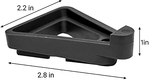 Plant Pot Feet,12pcs Invisible Flower Pot Risers Toes Flower Pot Lifters Supports Potted Plant Stand Rack for Indoor and Outdoor Plant Pots (Black) - view 2