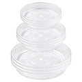 9 Pack Clear Plastic Plant Saucer, Durable Plant Trays Flower Plant