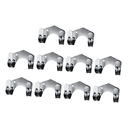 10 Pcs Iron Double Hook Rack for Gardening Tool Supplies and Hoses