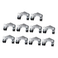 10 Pcs Iron Double Hook Rack for Gardening Tool Supplies and Hoses