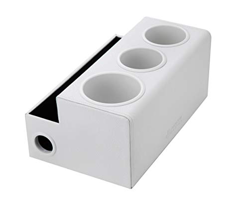 Hair Tool Organizer Dryer Holder Hair Styling Accessories Organizer Bathroom Storage Countertop with 3 Holes(White) – MK154D - view 6