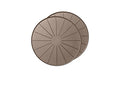 15" Plant Mats/Coasters - for Floor Protection from Planter Spills, leaks and Soil (8A15CST2PKTN)- Tan (2-Pack)