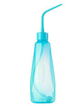 480ml 16oz Plastic Succulent Watering Can Bottle with Soft Tube and Ball Shape Suck Head Bend Mouth Squeeze Bottle Micro Landscape Watering Tools Supply (Blue)
