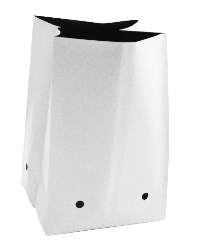 Grow Bags Thick Plastic Grow Bags for Potting, Seedlings, Rootings, 3 Gallon 50 Pack, White