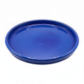 Ceramic Plant Saucer, 11.4 inch, Falling Blue