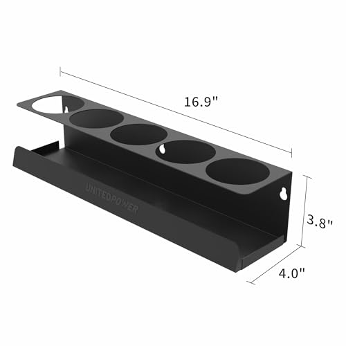 5 Aerosol Spray Can Holder, Paint Bottle Storage Rack, Steel Wall Mount Shelf, Tool Organizer for Garage, Craft Workspace and Home - view 2