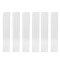 Moss Pole Plastic Plant Pole 17 Inch D Shaped Closure Design Water Retaining Easy Attachment for Climbing Training Larger Leaves Stackable for Taller Plants (6PCS)