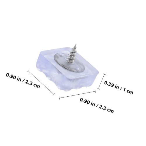 20pcs Small Rubber Feet Nonslip Furniture Pads with Screws - view 2