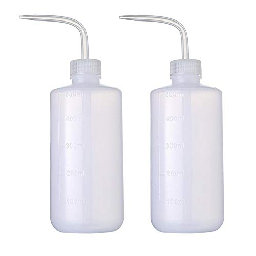 Tattoo Wash Bottle, 2Pcs 500ml Tattoo Squeeze Bottle Squirt Tools